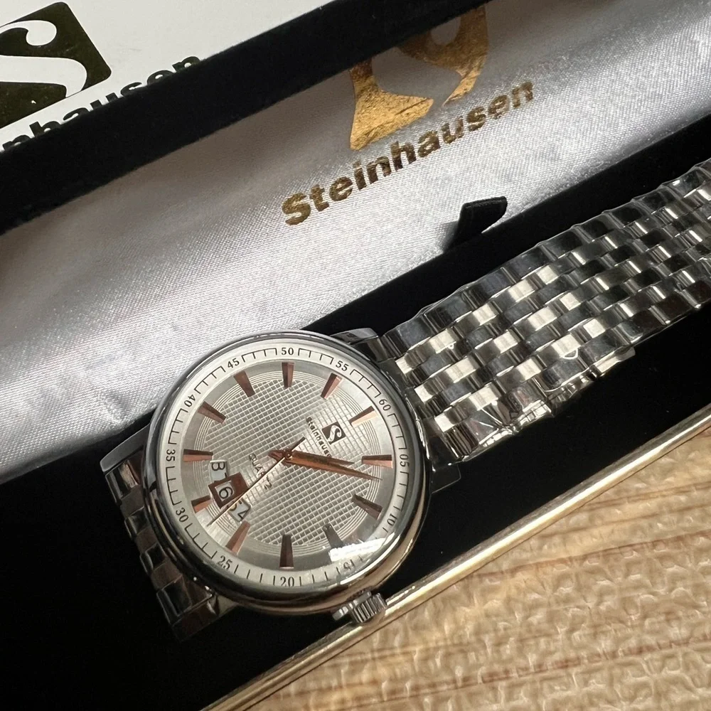 STEINHAUSEN | Men's TW8521SWM Grid Elite Quartz with Date Watch